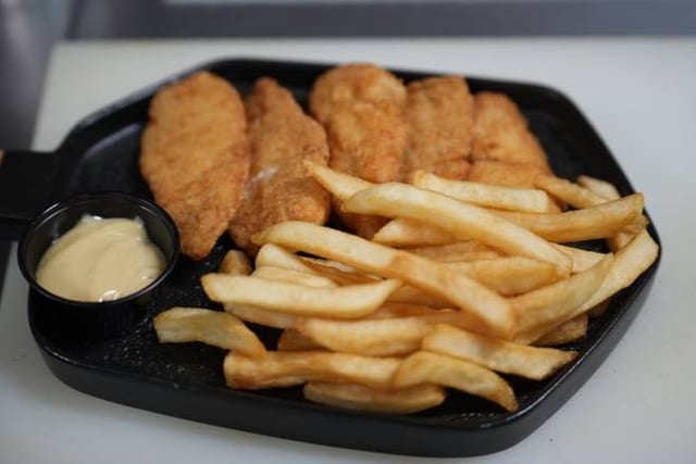 Chicken fingers platter.