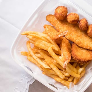 Seafood Combo (1 flounder,1 crab cake, 2 shrimps and 4 scallops)